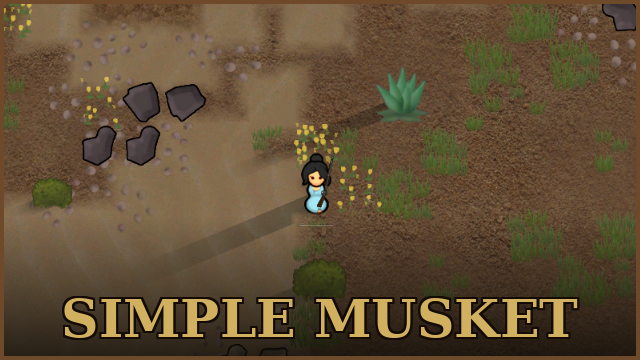 Simple Musket mod preview for RimWorld