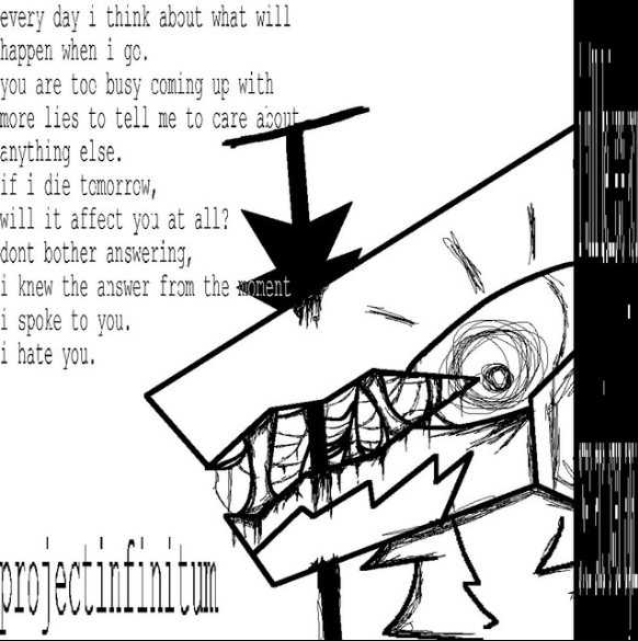 projectinfinitum - you never know how much you want to live until you're about to die but preview