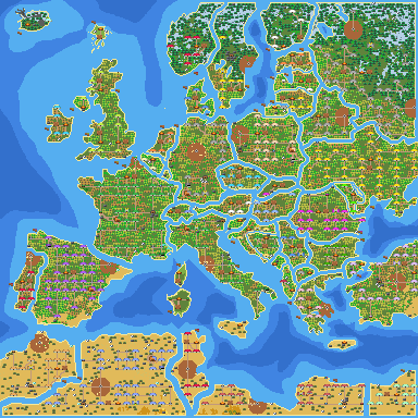 Europe but Islands (Populated) preview