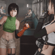 [Vatiwah]25.12.29 FF7 Yuffie Train Blender Patreon Full White