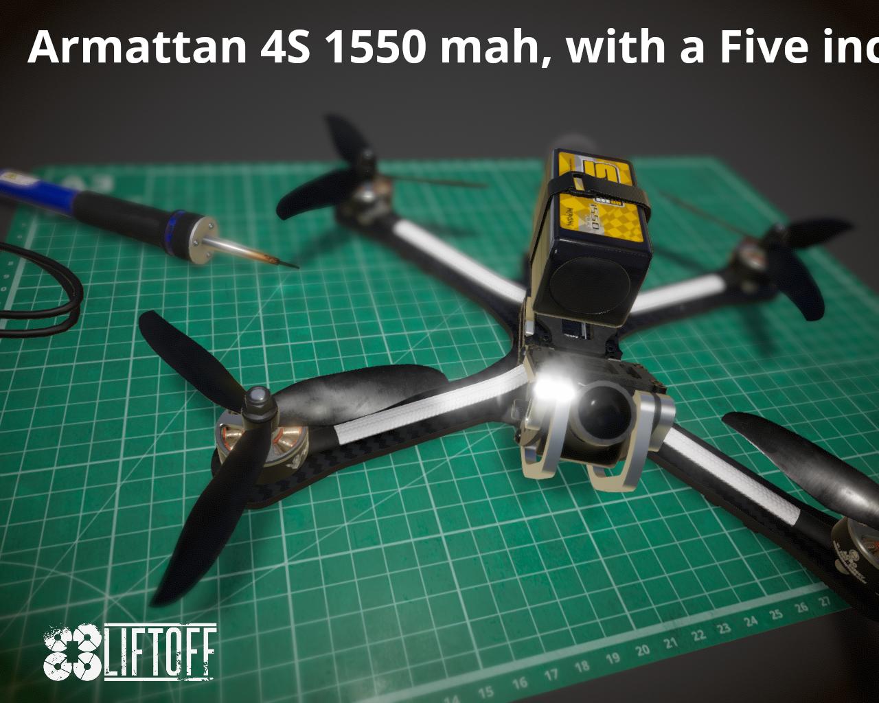 Armattan 6 S with a Five inch propellers