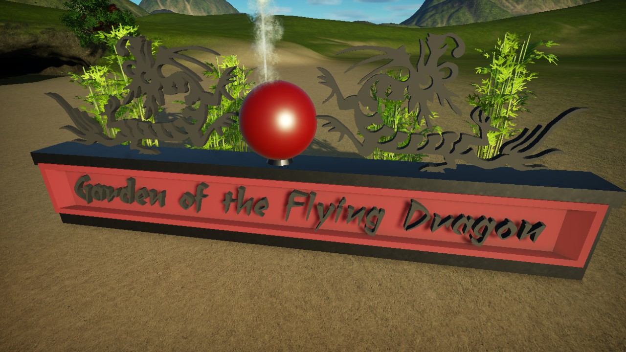 Garden of the Flying Dragon Sign
