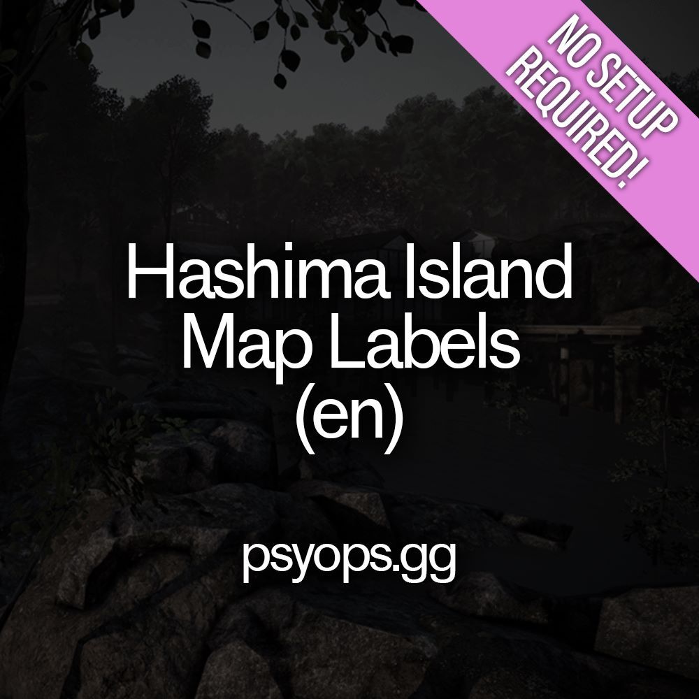 Hashima Map Labels - ENG