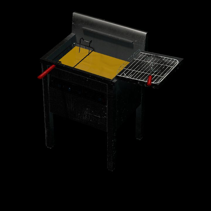 low_poly_-_deep_fryer_basket_skimmer_set