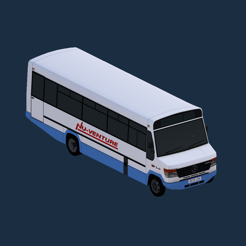 O814 Plaxton Beaver2 8.5m Nu Venture White & Blue