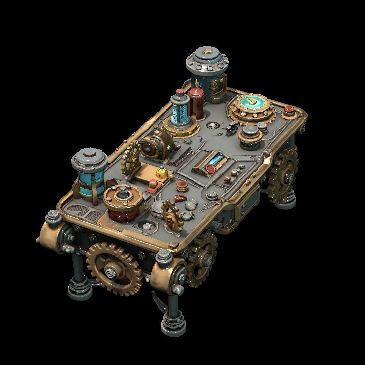 steampunk gear workstation