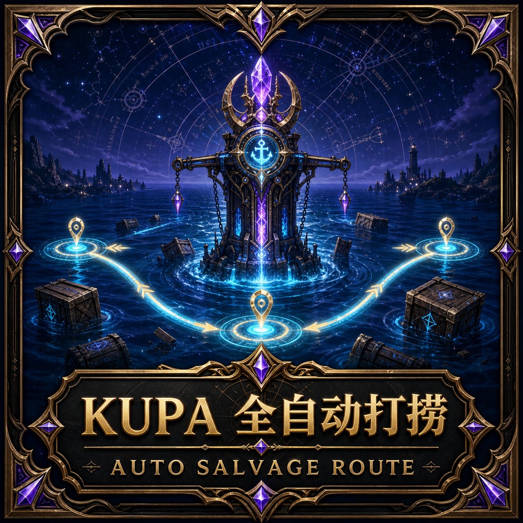 KUPA 全自动打捞 | Auto Salvage Route