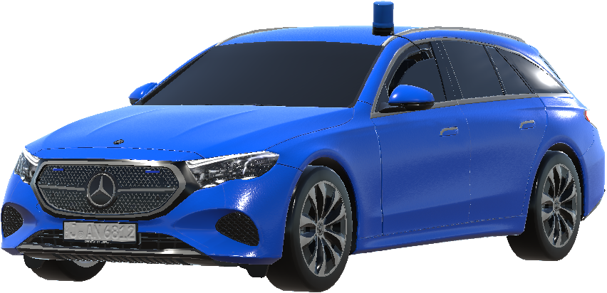 MB E Blue undercover car preview