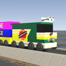 Small UP 1995 SD70ACe + Intermodal