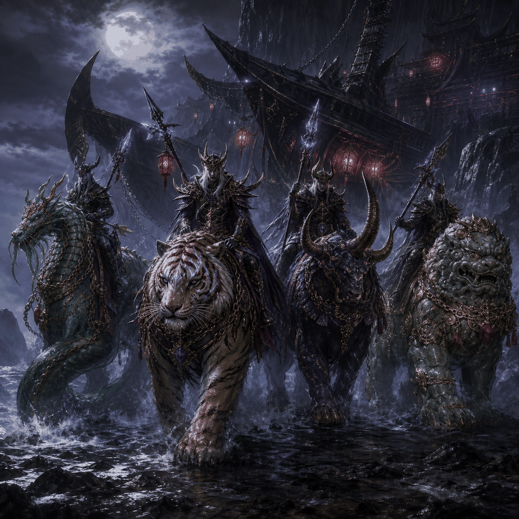 Plundered Celestial Beast Riders for Dark Elves