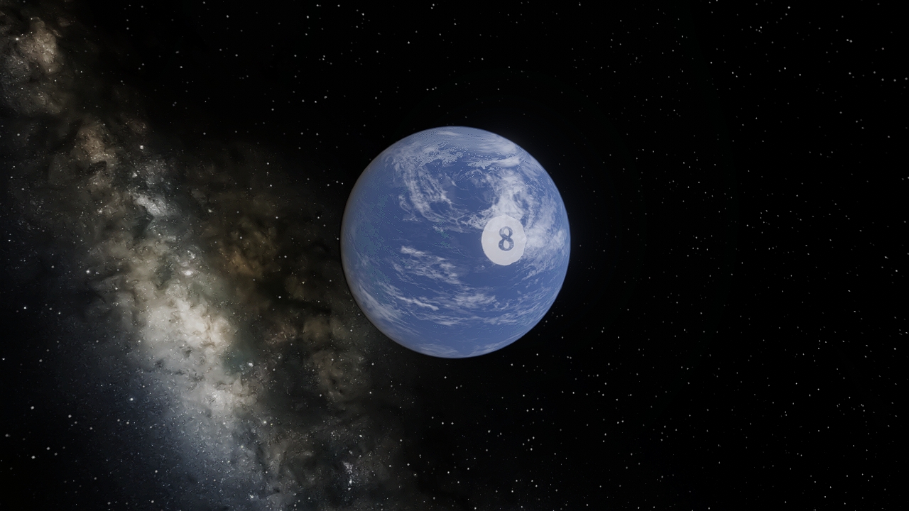 Terraformed Pool Ball