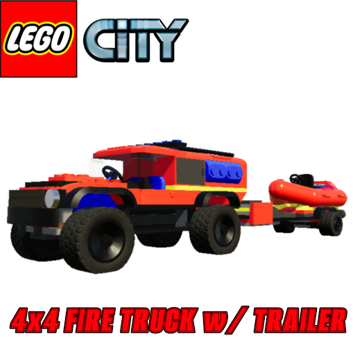 LEGO® City™ 4x4 Fire Truck with Rescue Boat 60412