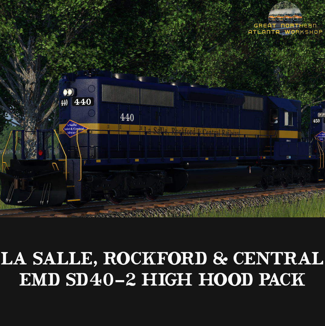 La Salle, Rockford & Central Railway EMD SD40-2 High Hood Pack