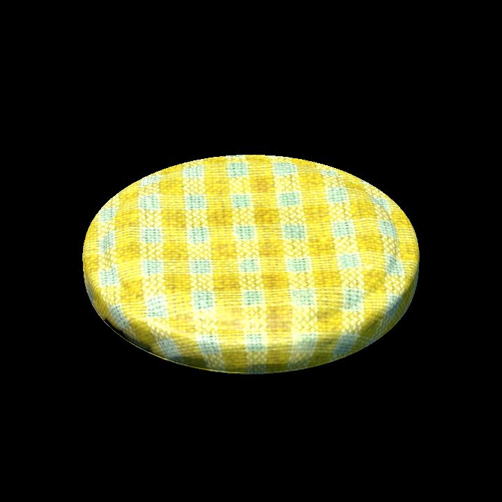 Glass jar lid yellow