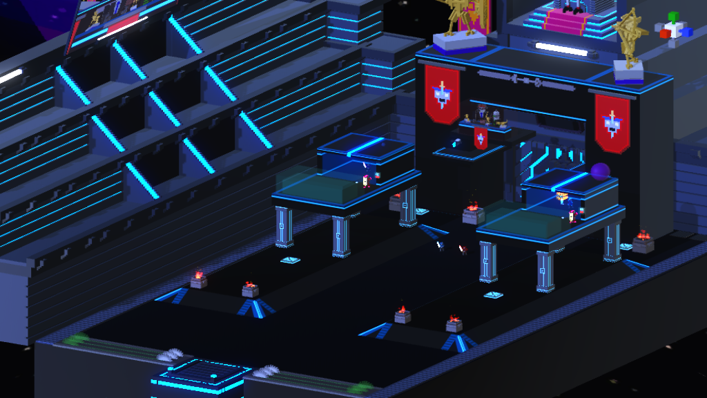 Blue Robot Arena Prison