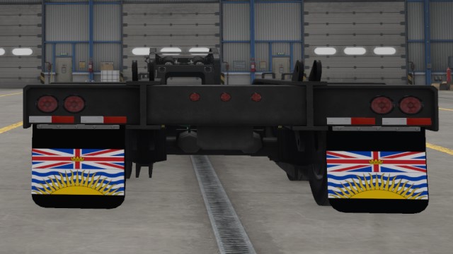 British Columbia Flag Trailer Mud Flaps