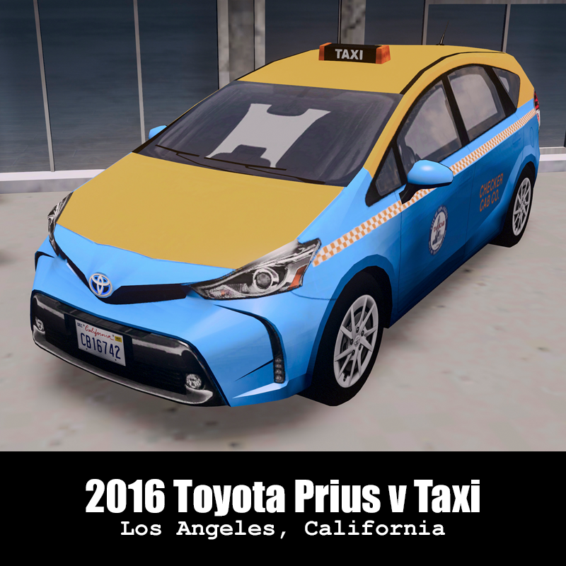 LA Checker Cab - 2016 Toyota Prius V preview