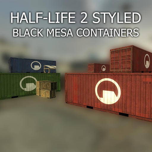 Half-Life 2 Styled Black Mesa Containers preview