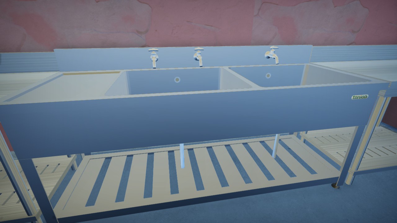 two tank sink NEW