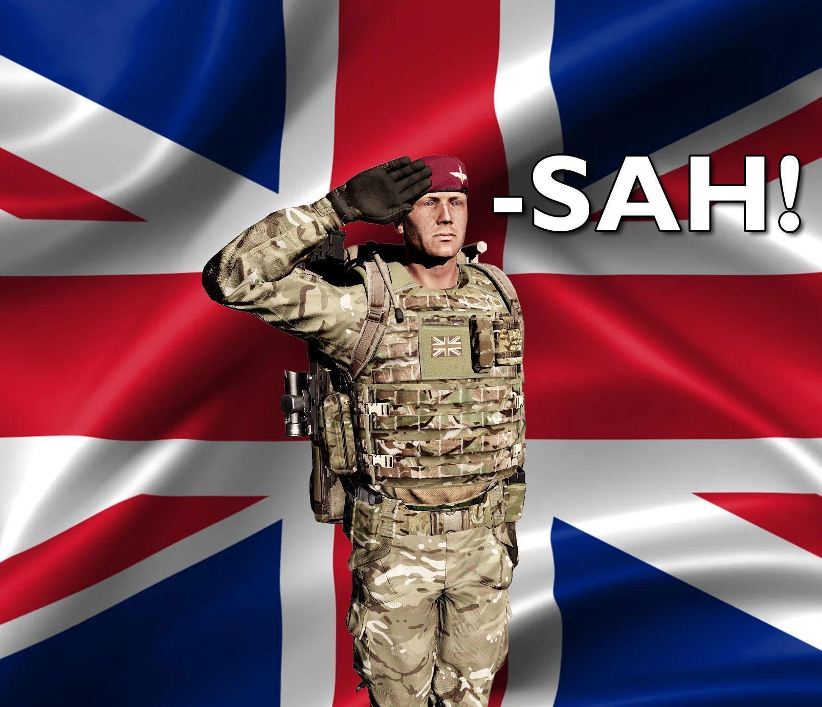 Salute for British Army, RAF & Royal Marines