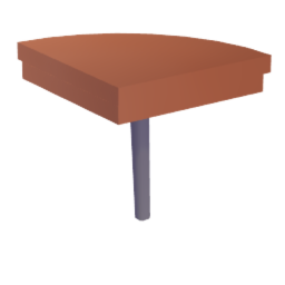 Retro Wooden Desk Corner
