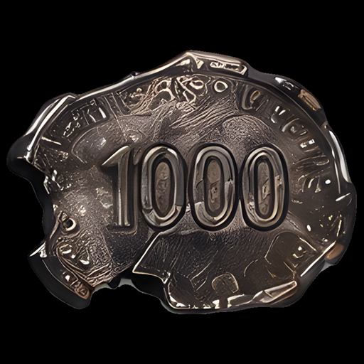 1,000 Tungsten Coin
