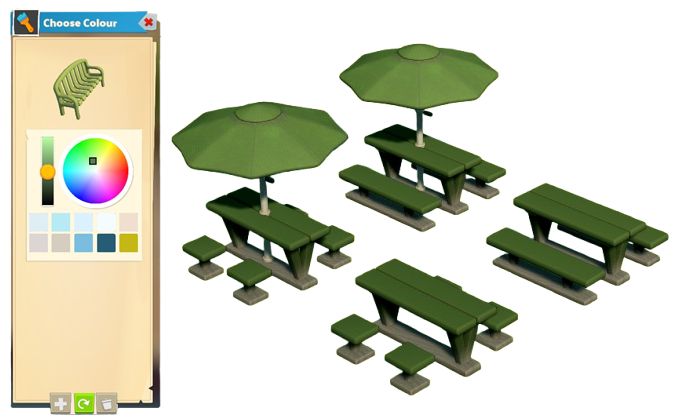 Faux Picnic Benches (Customisable)