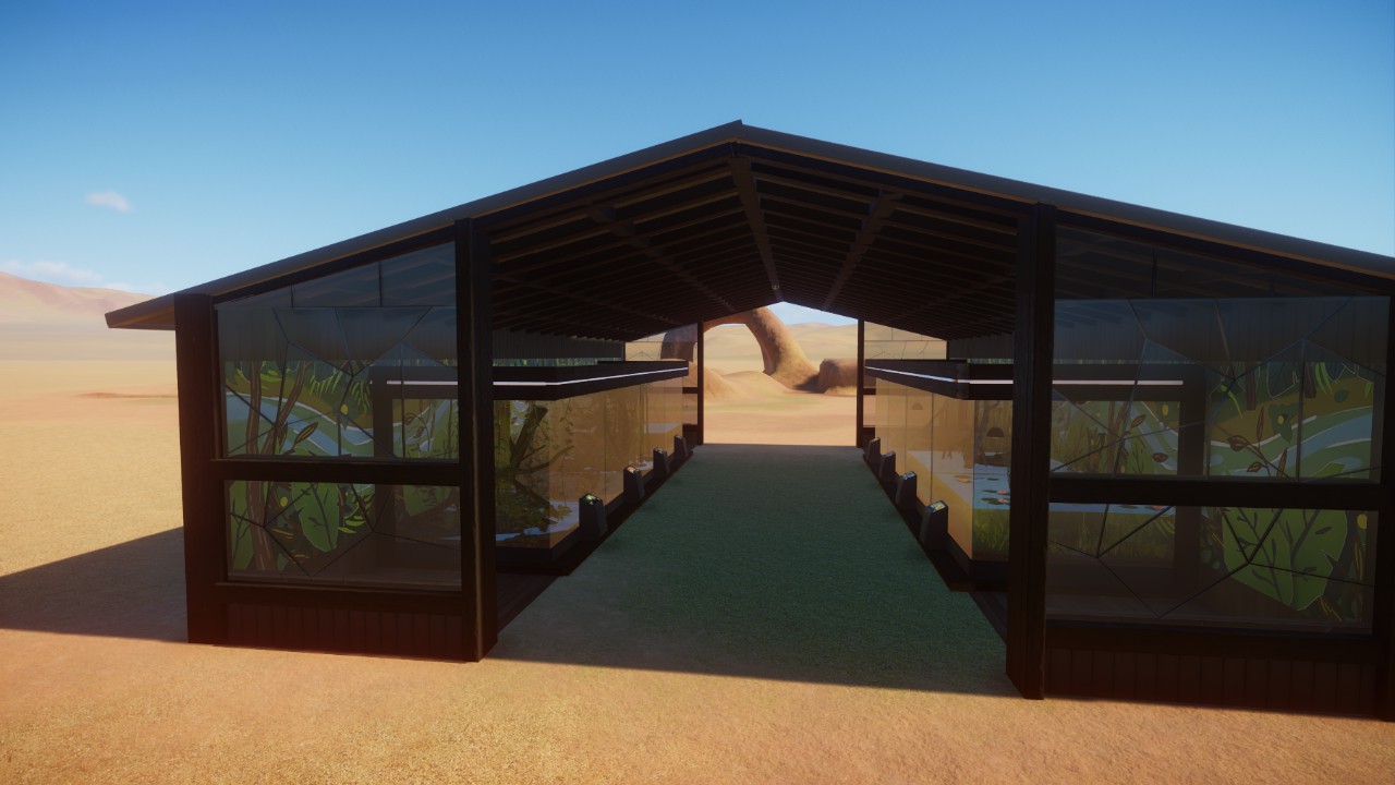 Building for exhibits preview
