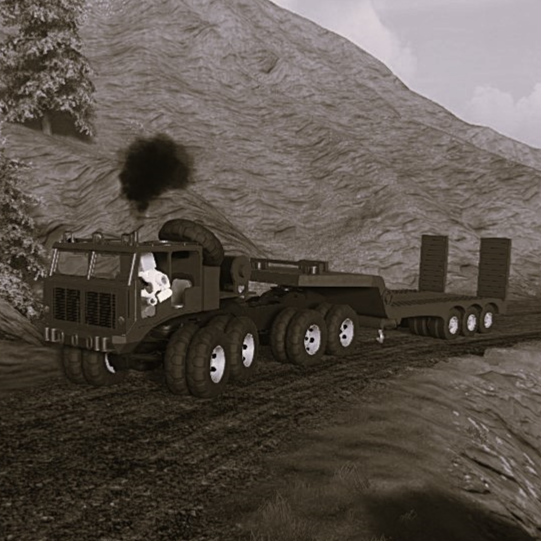 1943 Rampage EHD-349 Heavy Tractor W/Trailer