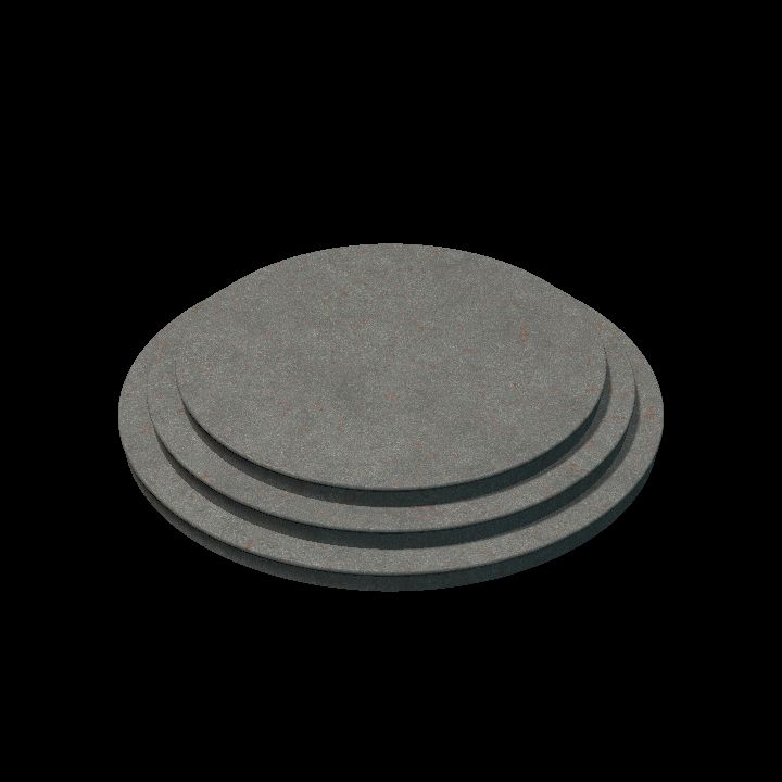Round platform 3 steps