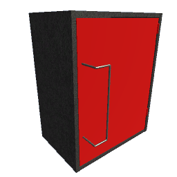 Red & Black Hanging Tool Cabinet