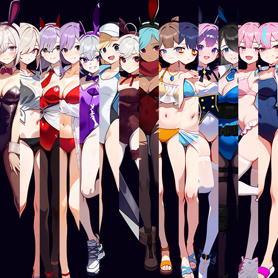 [Skin] 이세계 옷장 (Female Character Skins)