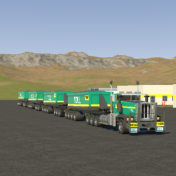 toll road train 4 trailers