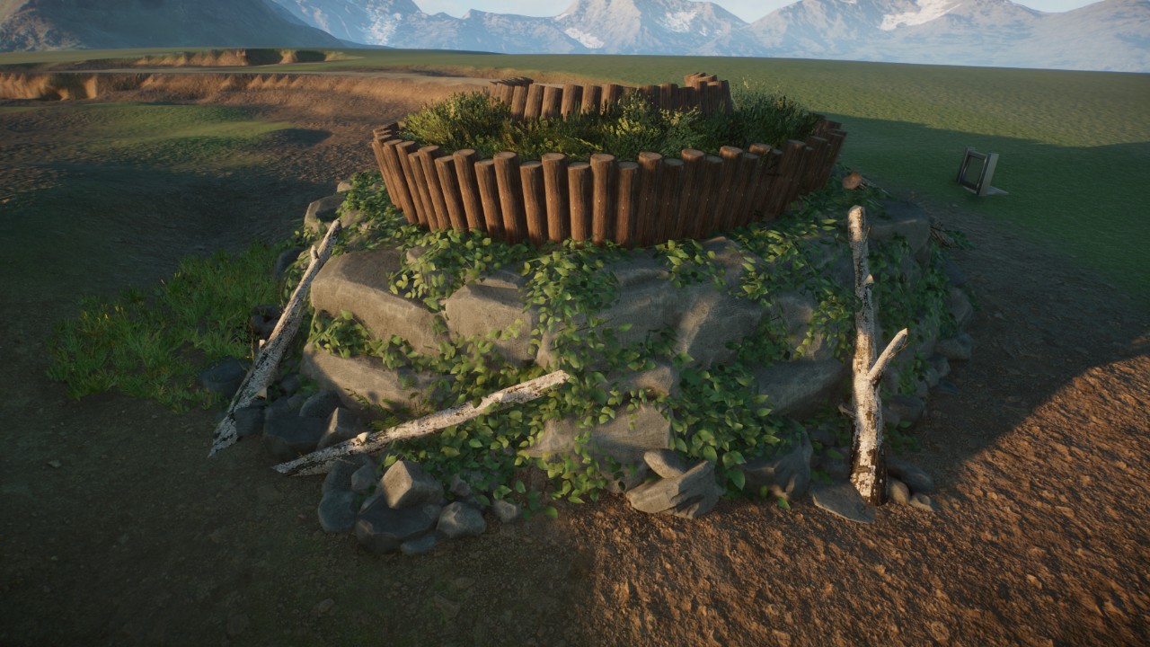 Lookout point for visitors, scenery