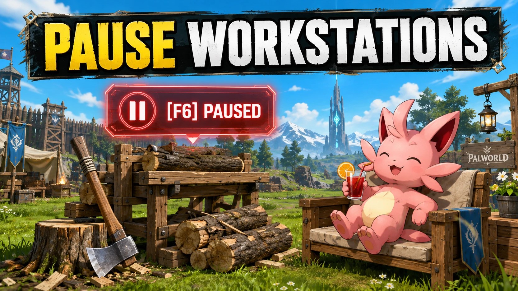 Pause Any Workstation and Farm - STATION SWITCH