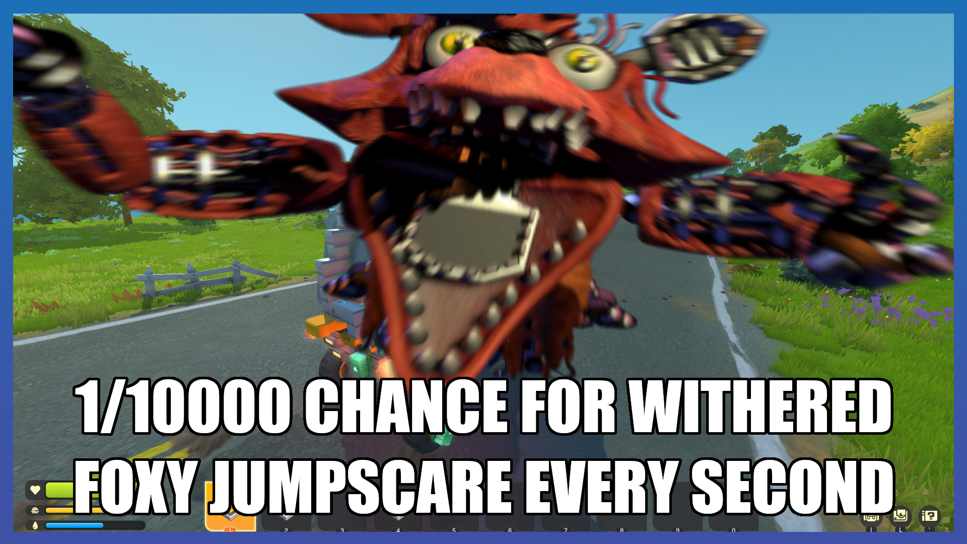 1/10000 Chance for Withered Foxy Jumpscare Every Second