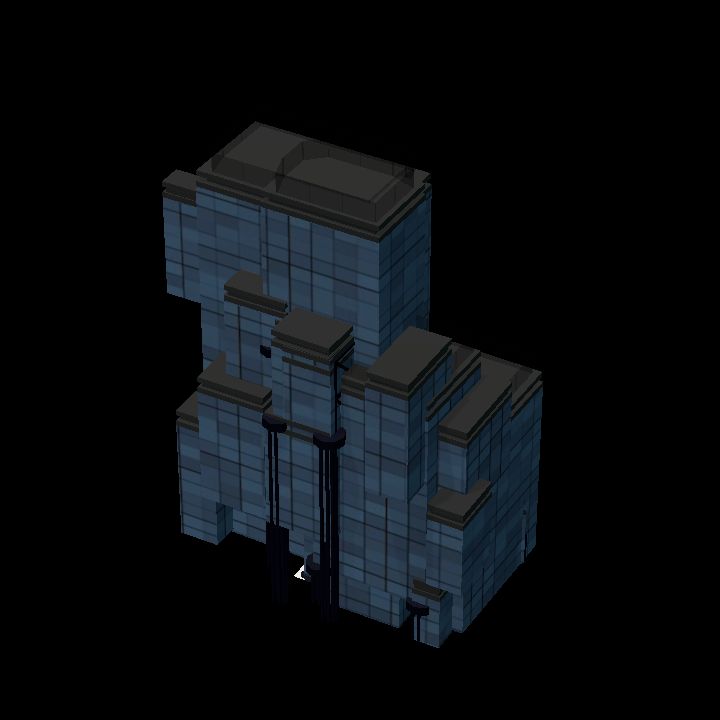 Low Poly Scifi Towers A 5 