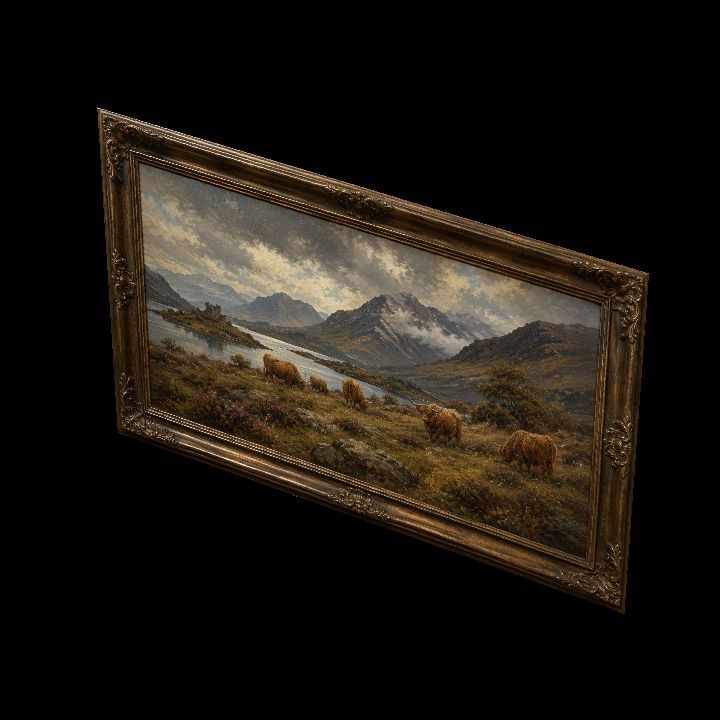 Painting, Highland Cattle {2D}