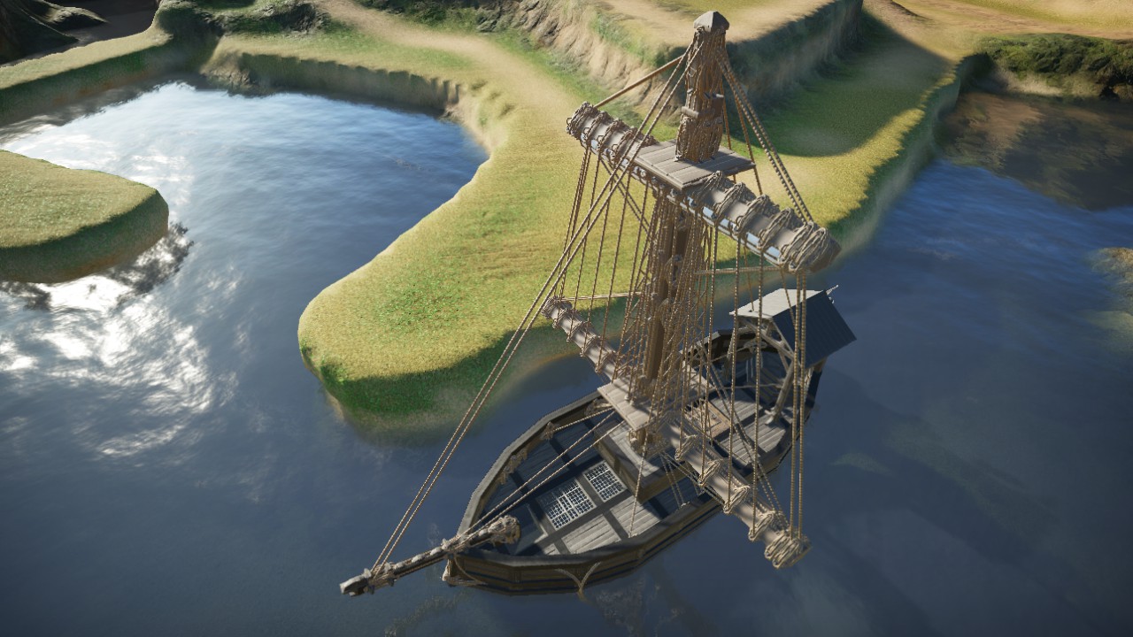 Small sailing ship (folded) /// Petit navire à voile (replier)