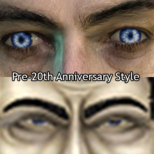 (Pre-20th Anniv Style) HL1-Style G-Man Eyes