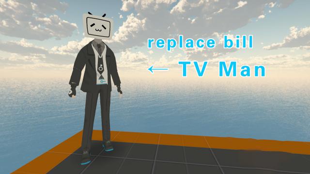 bilibili TV MAN（哔哩哔哩 电视人）replace bill