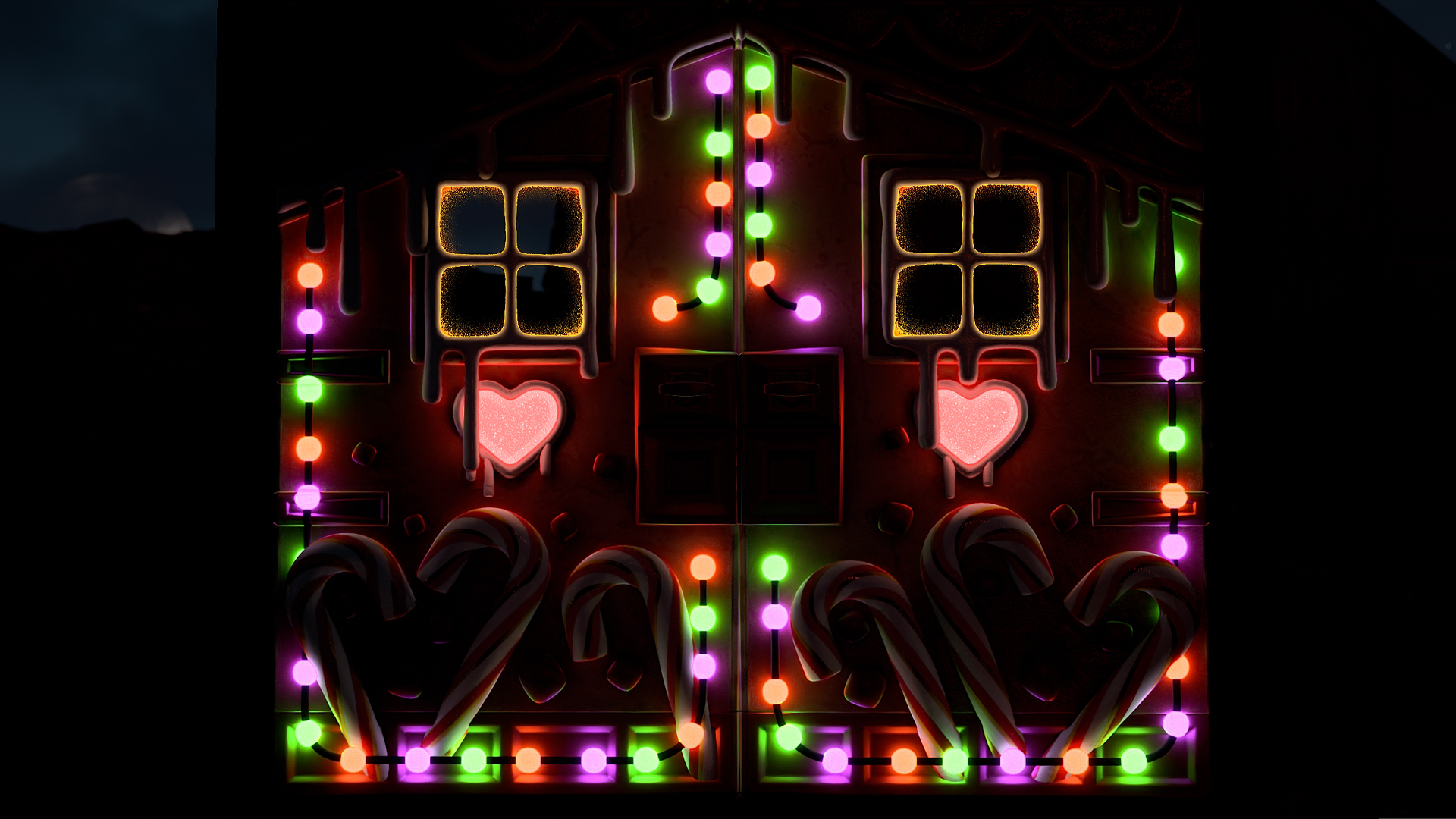 Gingerbread Metal Double Door thumbnail 6