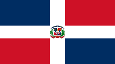 The flag of the Dominican Republic