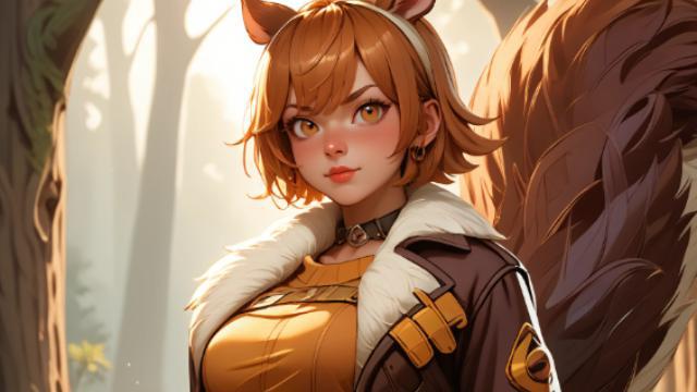 R-18 Squirrel Girl (Marvel Rivals) animated Glow Adrenaline