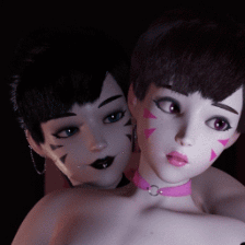 Femboy DVa Jerking Off