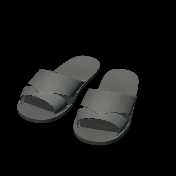 Slippers or sandals colourable