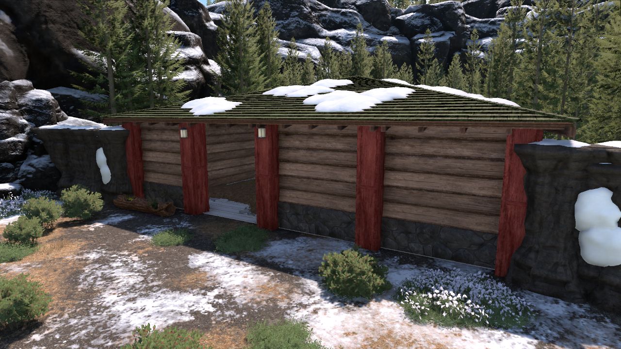 Coelodonta Shelter Winter Paleo park