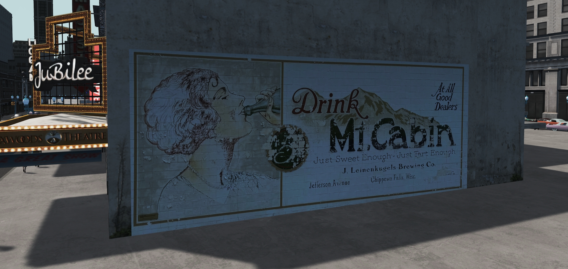 Drink Mt Cabin mural