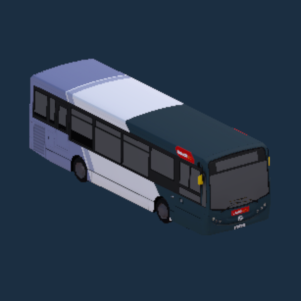 ADL Enviro200 8.9m First Eastern Counties Charcoal Front Urban Ipswich Reds Transfer Branded