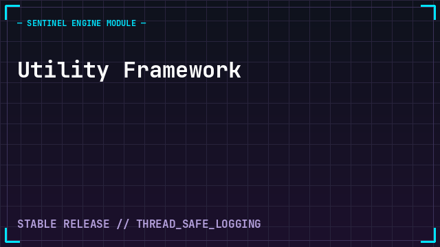 Utility Framework: Menu